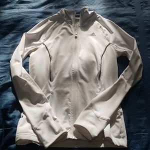 White adidas climalite jacket